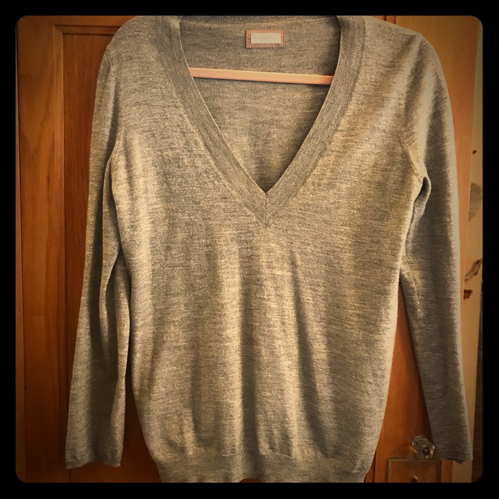 Rivamonti metallic grey/silver lightweight sweater